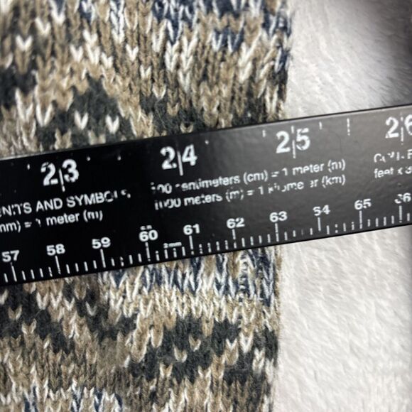 Vtg 90s Streetwear David Taylor Mens XLT  Ribbed Knit Sweater Beige USA - Picture 5 of 6